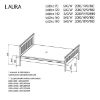 Obrazek Łóżko Laura 180 Antracyt