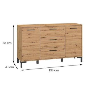 Obrazek Komoda Nevio 12 Dąb Artisan
