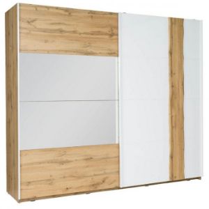 Obrazek Szafa Wood 12 250 cm biały/wotan