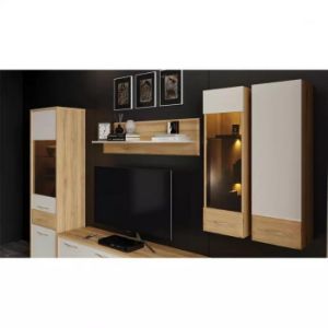 Obrazek Komoda Gala K172-3KS2F/GL pacific walnut/beige