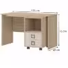 Obrazek Biurko Kiki RS-BK/KI-01 beech/sand 