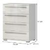 Obrazek Komoda Piano 4S F4/PN-71/KA/71 beige HG