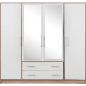 Szafa Smart SRl1 200 cm dąb sonoma/biały