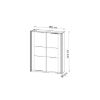 Obrazek Szafa Milana Oak Grey craft/oak white craft