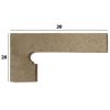 Obrazek Cokół schodowy Zanquin Orion Beige lewy 39X20