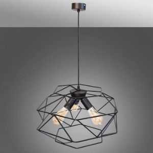 Obrazek Lampa Large Cage 2697/3 Czarna LW3