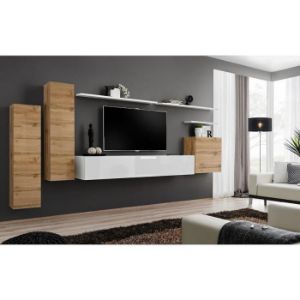 Obrazek Szafka RTV Wisząca Switch SW1 Biały 