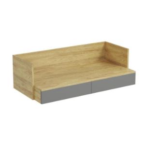 Biurko Arka 2S hikora naturalna/szary