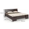 Obrazek Łóżko sosnowe Skandica Sparta maxi 160X200 palisander 