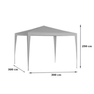Obrazek Pawilon ogrodowy 3x3x2,5m biały