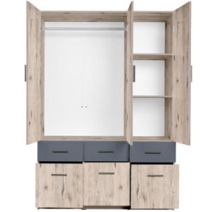 Obrazek Szafa Snow 04 3-D 6-S Wellington/Grafit 