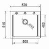 Obrazek Zlew Siros (57x51,5) 1B szary beton
