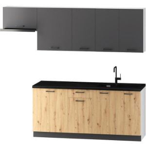 Obrazek Szafka Kuchenna Clara D60pk 2133 P/L Szary Grafit/Artisan