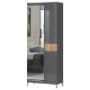 Obrazek Szafa 2d Onyx Lustro V2 Pacific Walnut/Anthracite