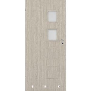 Drzwi wewnętrzne Dallas 2x4 70 L wiąz skandynawski / WC + tuleje wentylacyjne