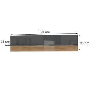 Obrazek Półka Onyx VP128/ON anthracite/pacific walnut