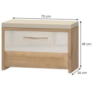 Obrazek Szafka Na Buty Gala K1 Pacific Walnut/Beige