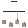 Obrazek Lampa 15584-4H1 Szaro-złota LW4