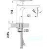 Obrazek Bateria umywalkowa Sol Black