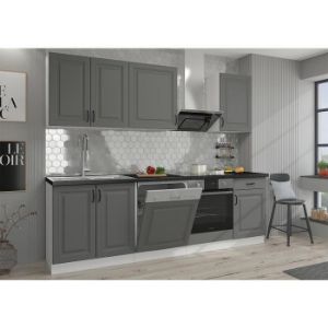 Obrazek Front kuchenny Stilo dustgrey/biały 713x596