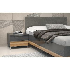 Obrazek Łóżko 160 Onyx kr160-on pacific walnut/anthracit