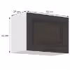 Obrazek Szafka kuchenna STILO grafit mat/biały 50gu-36 1f