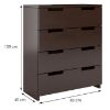 Obrazek  Komoda Drewniana Bukowa 4s Skandica Spectrum Palisander 