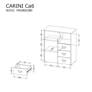 Obrazek Komoda Carini CA6