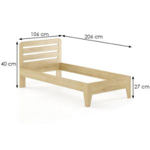 Obrazek Łóżko Buk LK189–100x200 naturalny
