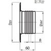 Obrazek Rozeta ROZ100-ML biała