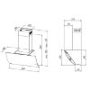 Obrazek Okap WK-4 Clarus Eco czarny łuk