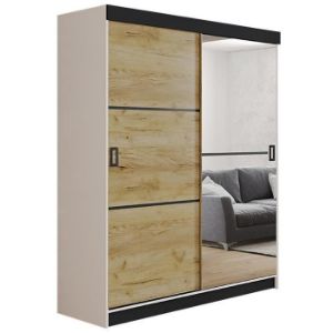 Szafa Retro 138 2L biała / front craft złoty