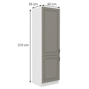 Obrazek Szafka kuchenna Stilo claygrey/biały 60dk/210 2f