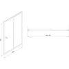 Obrazek Drzwi prysznicowe Vega 100x195 cz. chr.