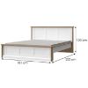 Obrazek Łóżko 160 Tara kr160-ta white/pacific walnut