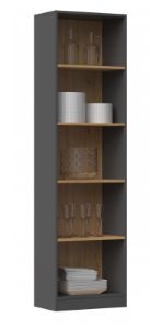 Obrazek Regał Basic 50 (antracyt/dąb artisan)