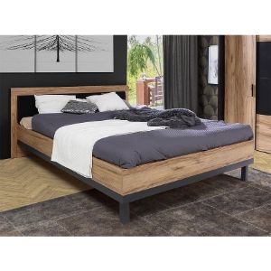 Obrazek Łóżko 166 Nemezy dąb catania/czarny