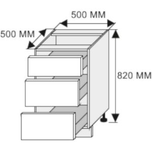 Obrazek  Szafka kuchenna Essen grey D3M/50 