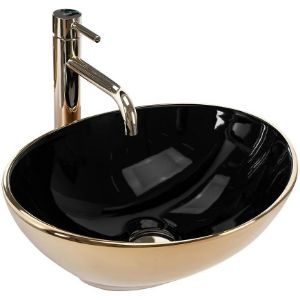 Obrazek Umywalka nablatowa Sofia In Black/Gold