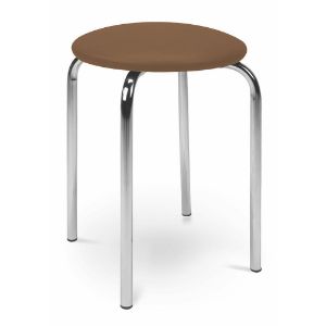 Taboret Olia brązowy