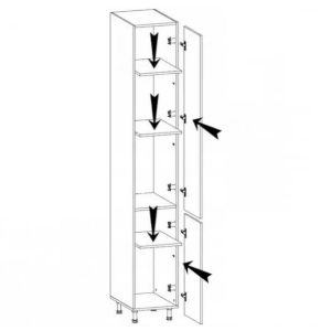 Obrazek Szafka kuchenna Gardena D40SP white
