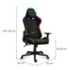 Obrazek Fotel gamingowy HZ-Force 6.2 Mesh RGB 