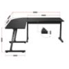 Obrazek Biurko gamingowe HZ-Hero 6.0 black