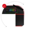Obrazek Biurko gamingowe HZ-Hero 6.0 red
