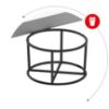 Obrazek Biurko gamingowe HZ-Hero 6.3 white