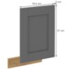 Obrazek Front kuchenny Luna dustgrey/artisan 570x446