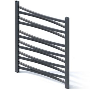 Grzejnik łazienkowy Łezka 3D Ł3D 12/50 czarny 675x540 mm 