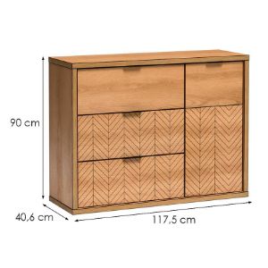 Obrazek Komoda Fonti F5 Dąb Karmel