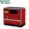 Obrazek Kuchnia Dominant 90 czerwona 7kW prawa