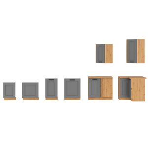 Obrazek Szafka kuchenna Luna dustgrey/artisan 80ZL 2F BB
